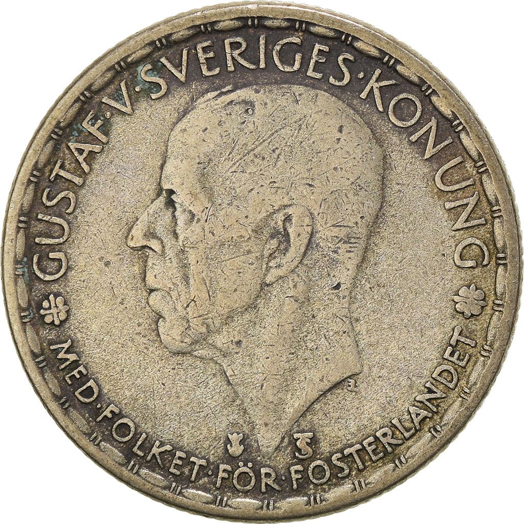 Swedish Coin 1 Krona | King Gustaf V | Sweden | 1942 - 1950