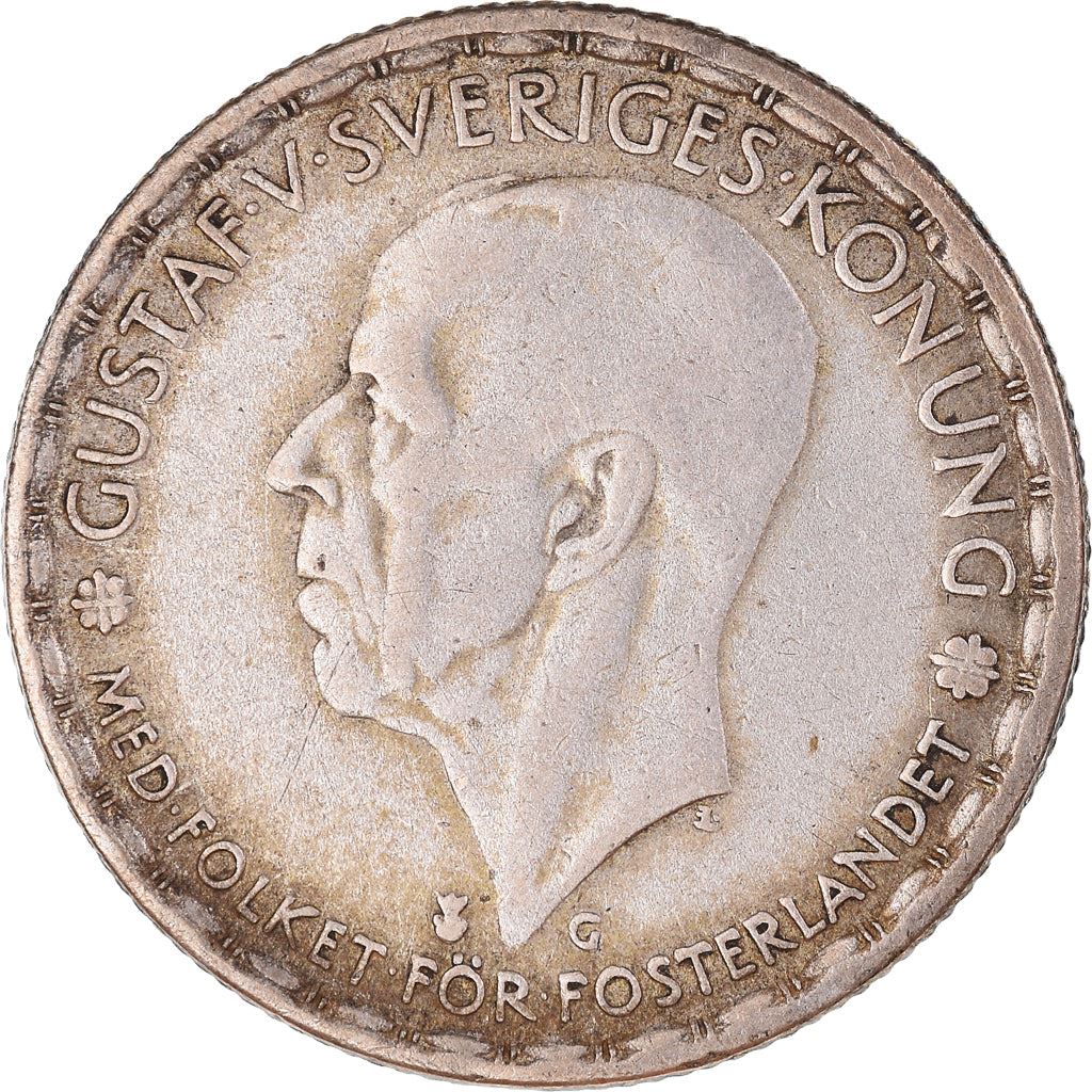 Swedish Coin 1 Krona | King Gustaf V | Sweden | 1942 - 1950