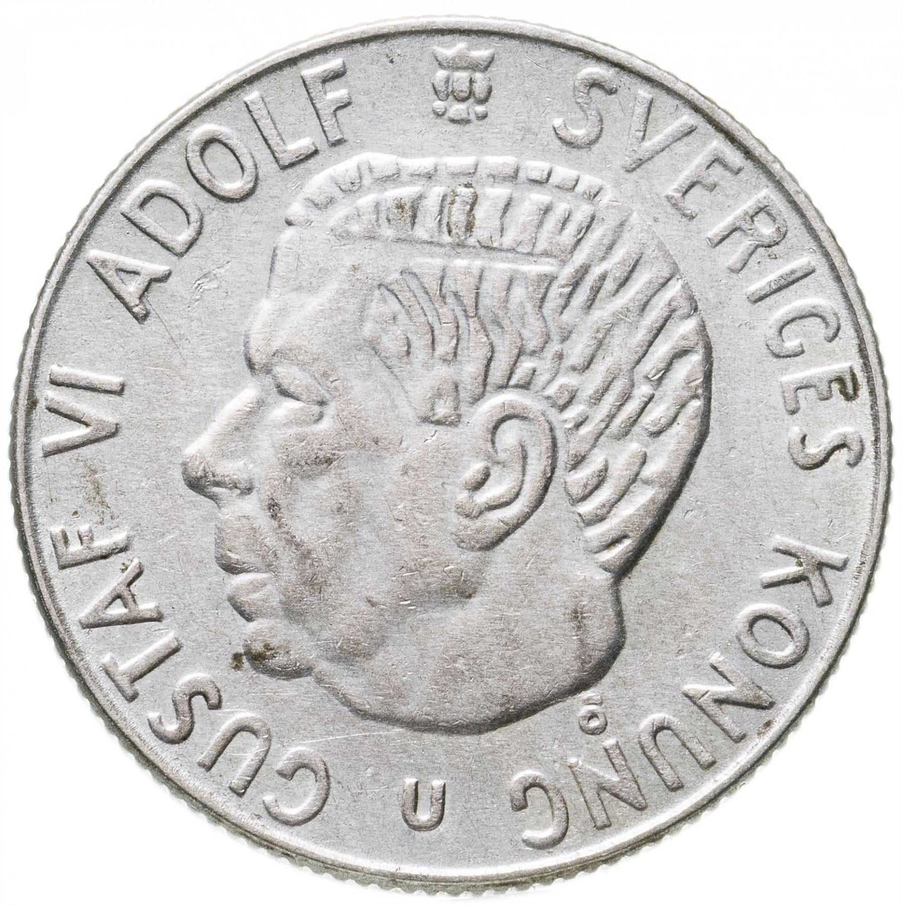 Swedish Coin 1 Öre | Gustaf VI Adolf | Crown | Sweden | 1952 - 1971