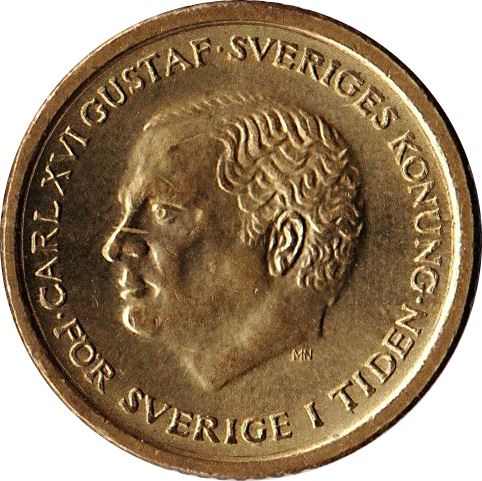 Swedish Coin 10 Kronor | King Carl XVI Gustaf | Sweden | 1991 - 2000