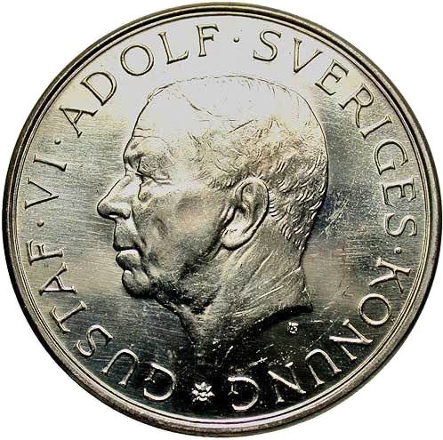 Swedish Coin 10 Kronor | King Gustaf VI Adolf Birthday | Sweden | 1972