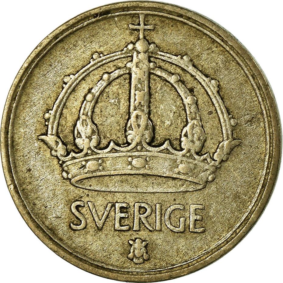 Swedish Coin 10 Ore Coin | King Gustaf V | Sweden | 1942 - 1950