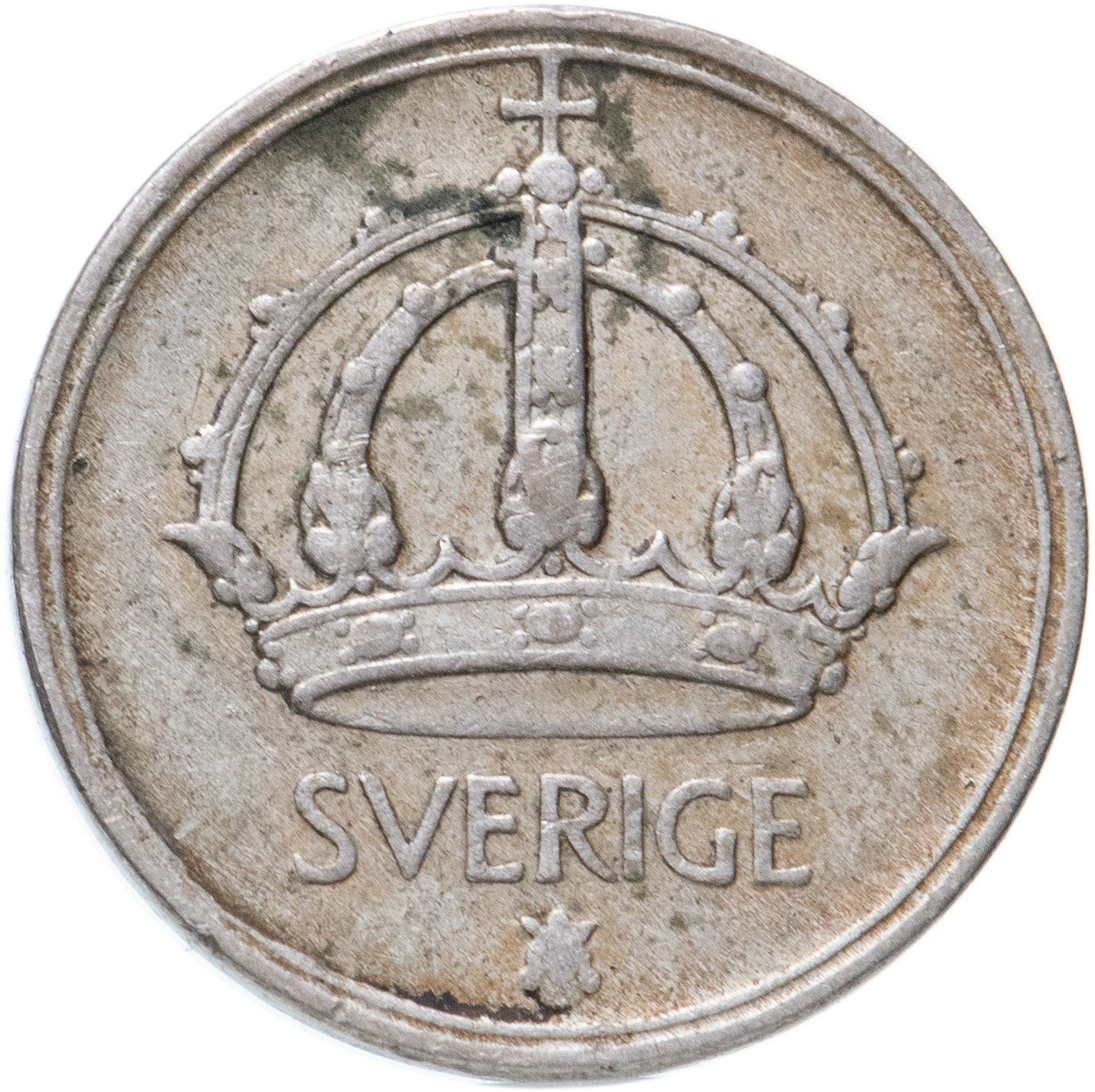 Swedish Coin 10 Ore Coin | King Gustaf V | Sweden | 1942 - 1950