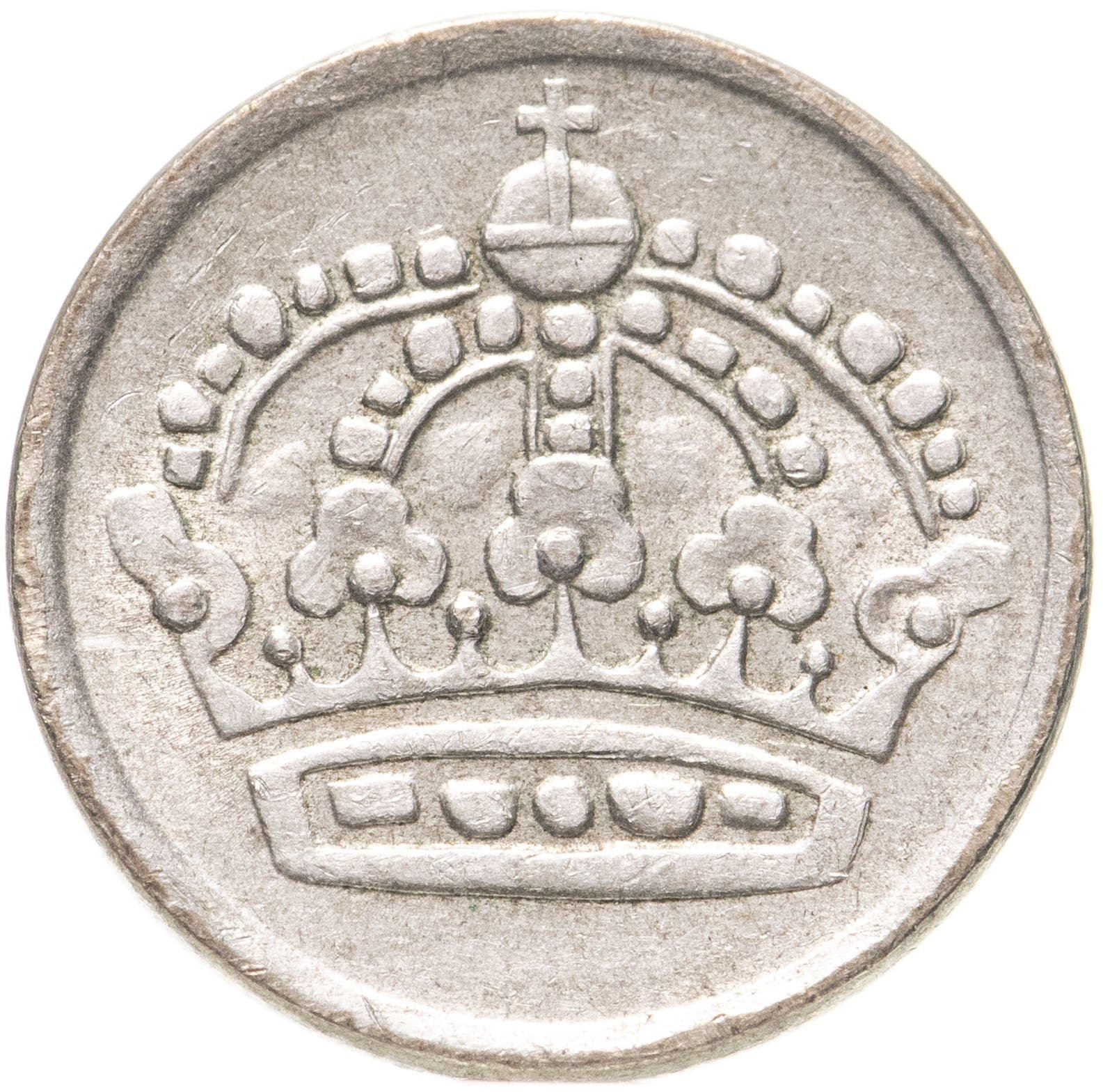 Swedish Coin 10 Ore Coin | King Gustaf VI Adolf | Crown | Sweden | 1952 - 1962