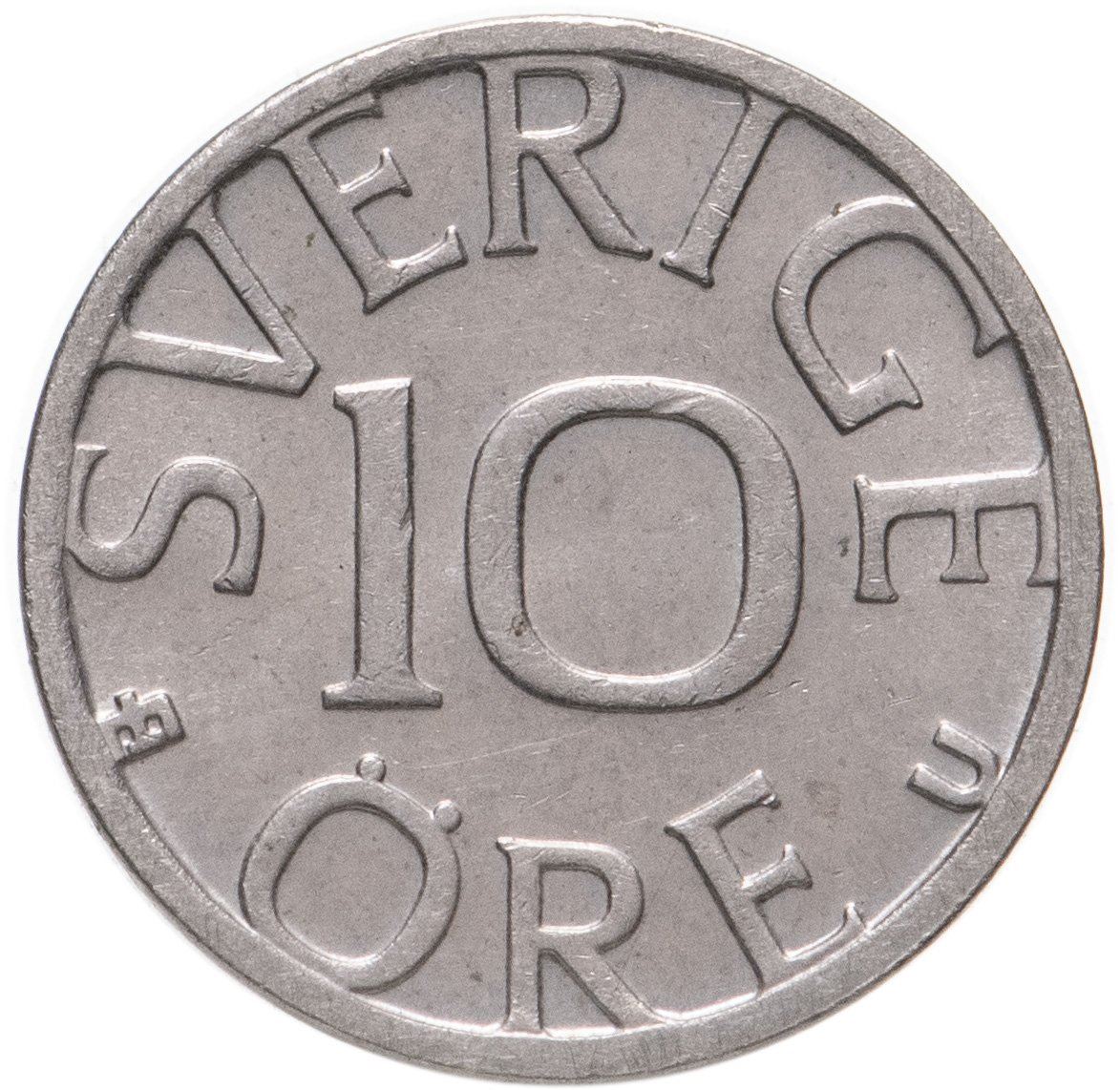 Swedish Coin 10 Öre | King Carl XVI Gustaf | Sweden | 1976 - 1991