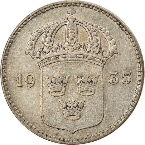 Swedish Coin 10 Öre | King Gustaf V | Crown | Sweden | 1909 - 1942