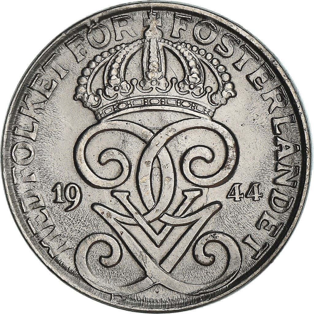 Swedish Coin 2 Öre | King Gustaf V | Sweden | 1942 - 1950