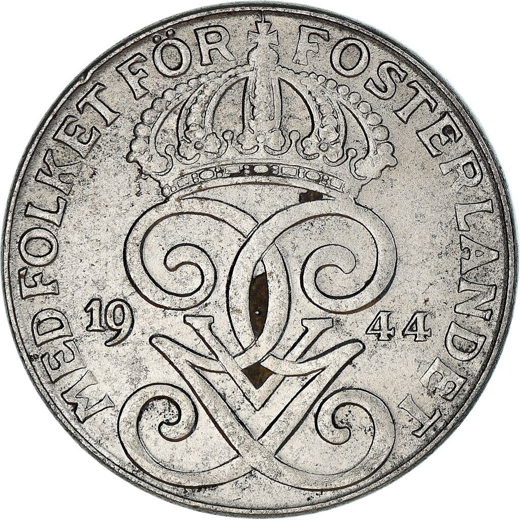 Swedish Coin 2 Öre | King Gustaf V | Sweden | 1942 - 1950