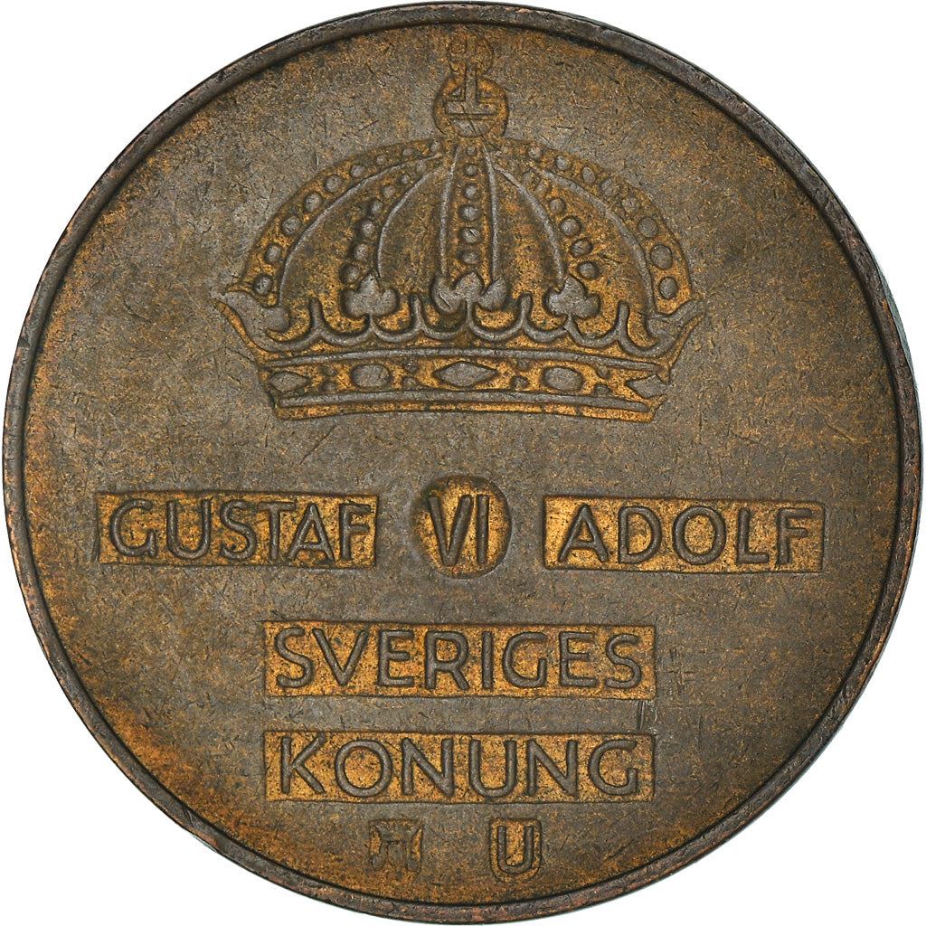 Swedish Coin 5 Öre | Gustaf VI Adolf | Crown | Sweden | 1952 - 1971