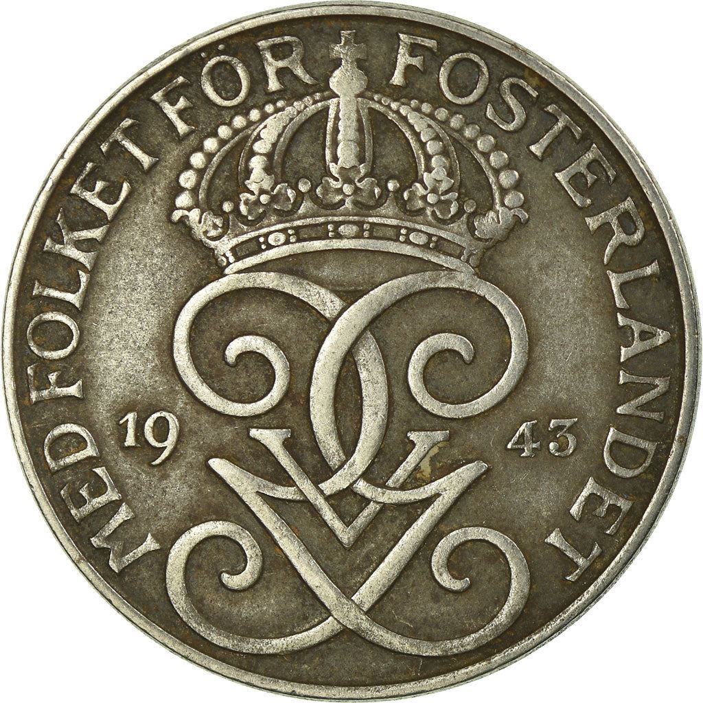 Swedish Coin 5 Öre | King Gustaf V | Sweden | 1942 - 1950