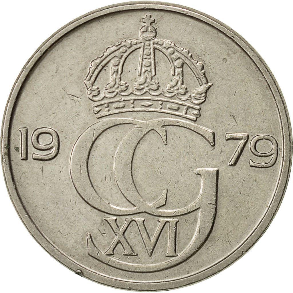 Swedish Coin 50 Öre | King Carl XVI Gustaf | Sweden | 1976 - 1991