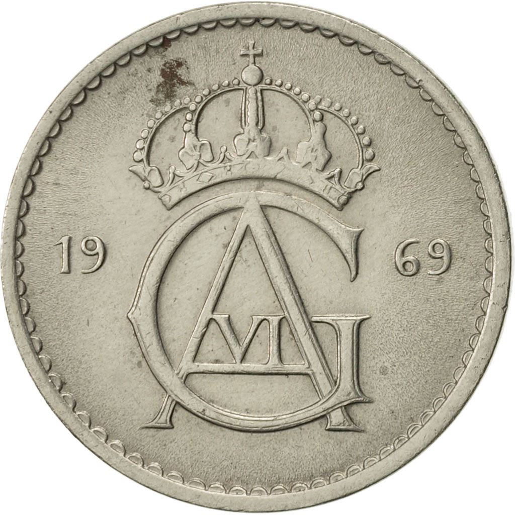 Swedish Coin 50 Öre | King Gustaf VI Adolf | Sweden | 1962 - 1973