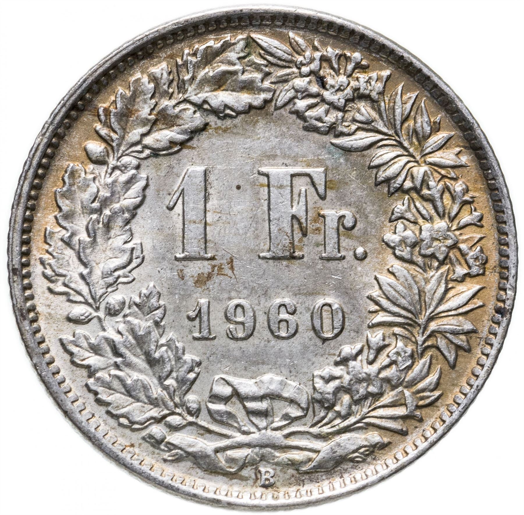 Switzerland Coin Swiss 1 Franc | Helvetia | KM24 | 1875 - 1967