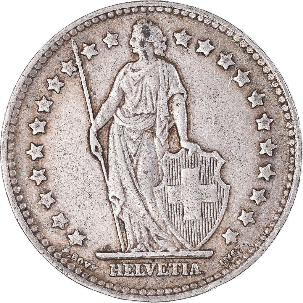 Switzerland Coin Swiss 1 Franc | Helvetia | KM24 | 1875 - 1967