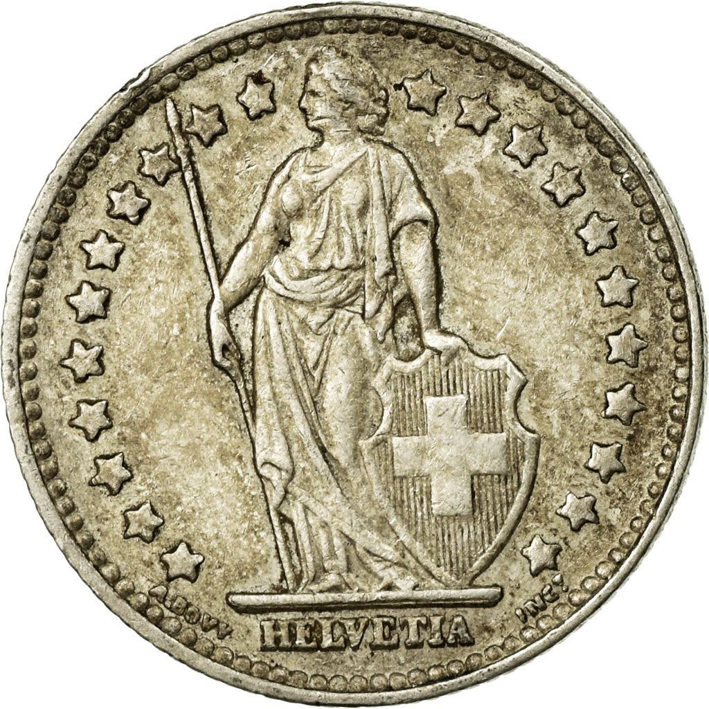 Switzerland Coin Swiss 1 Franc | Helvetia | KM24 | 1875 - 1967