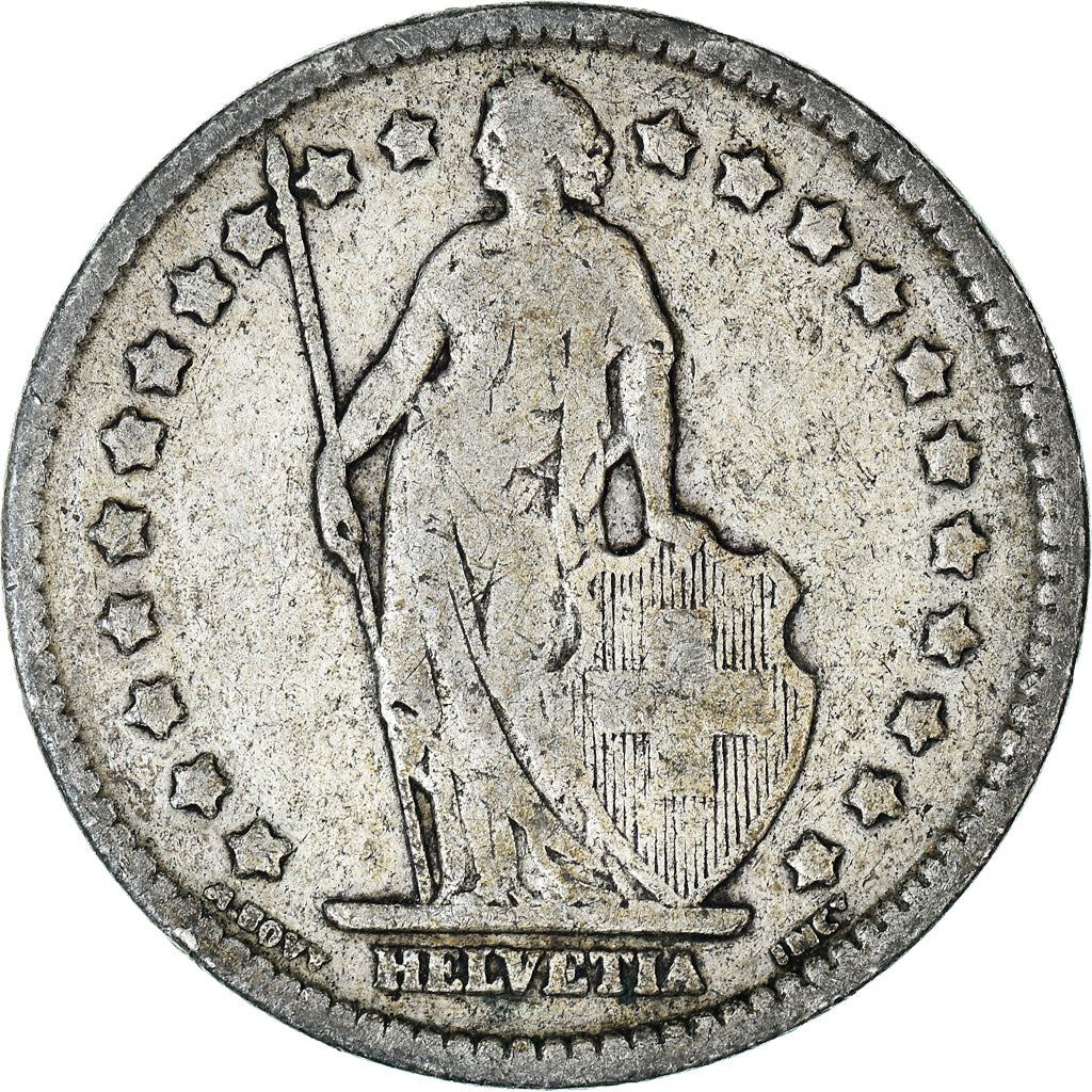 Switzerland Coin Swiss 1 Franc | Helvetia | KM24 | 1875 - 1967