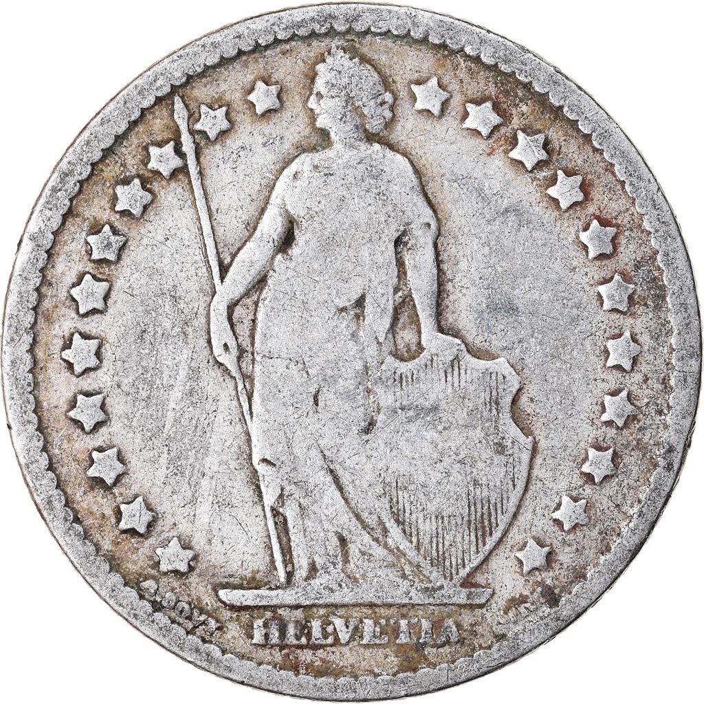 Switzerland Coin Swiss 1 Franc | Helvetia | KM24 | 1875 - 1967