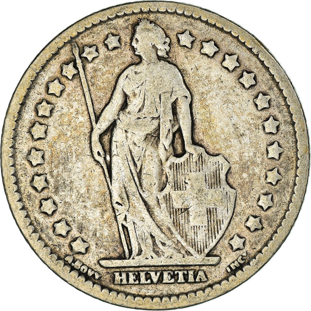 Switzerland Coin Swiss 1 Franc | Helvetia | KM24 | 1875 - 1967