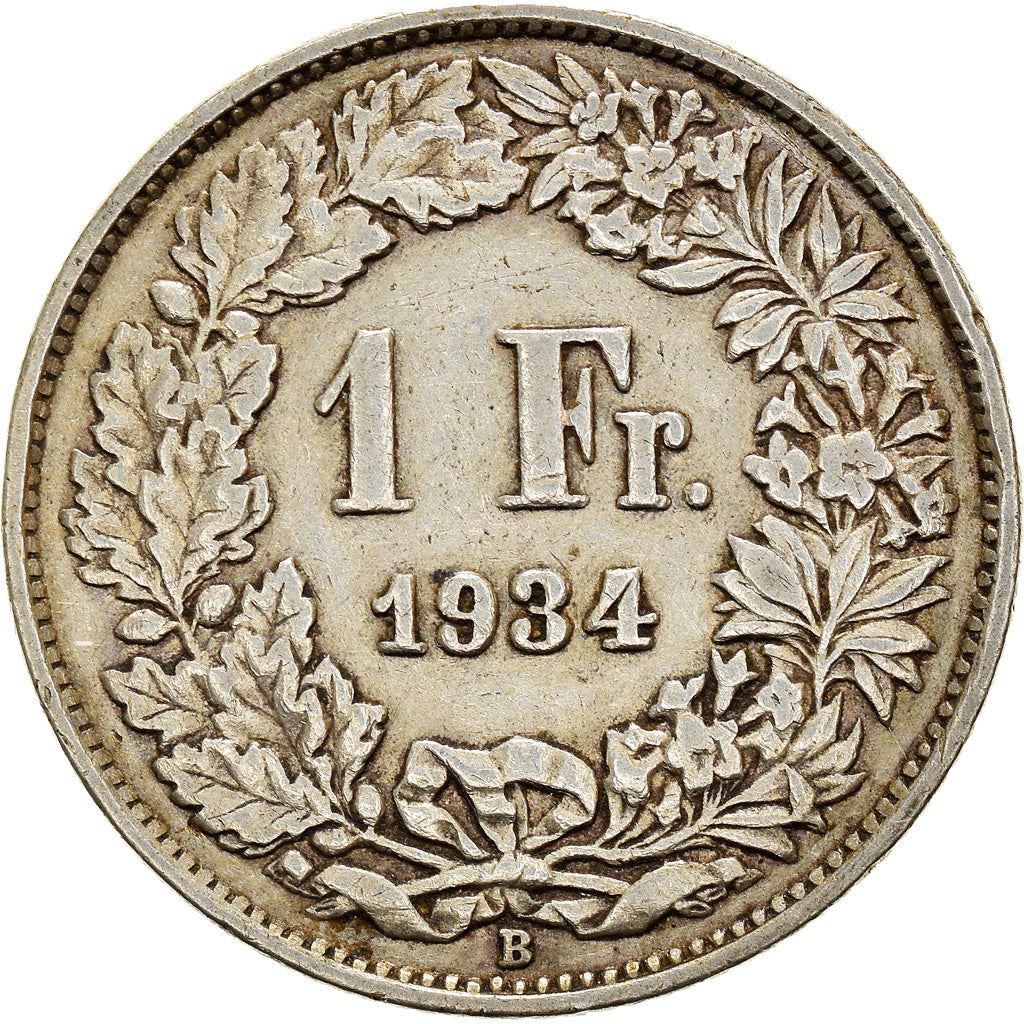 Switzerland Coin Swiss 1 Franc | Helvetia | KM24 | 1875 - 1967