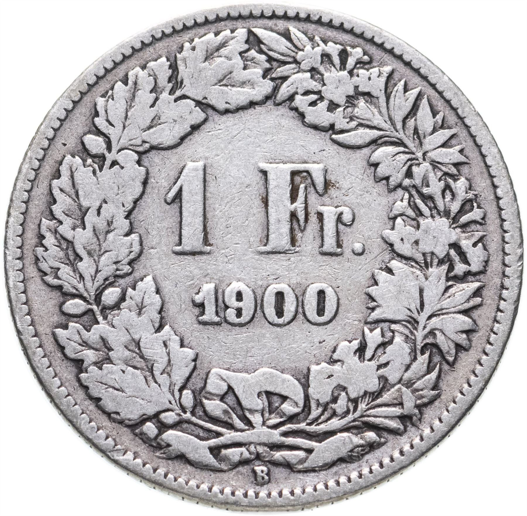 Switzerland Coin Swiss 1 Franc | Helvetia | KM24 | 1875 - 1967