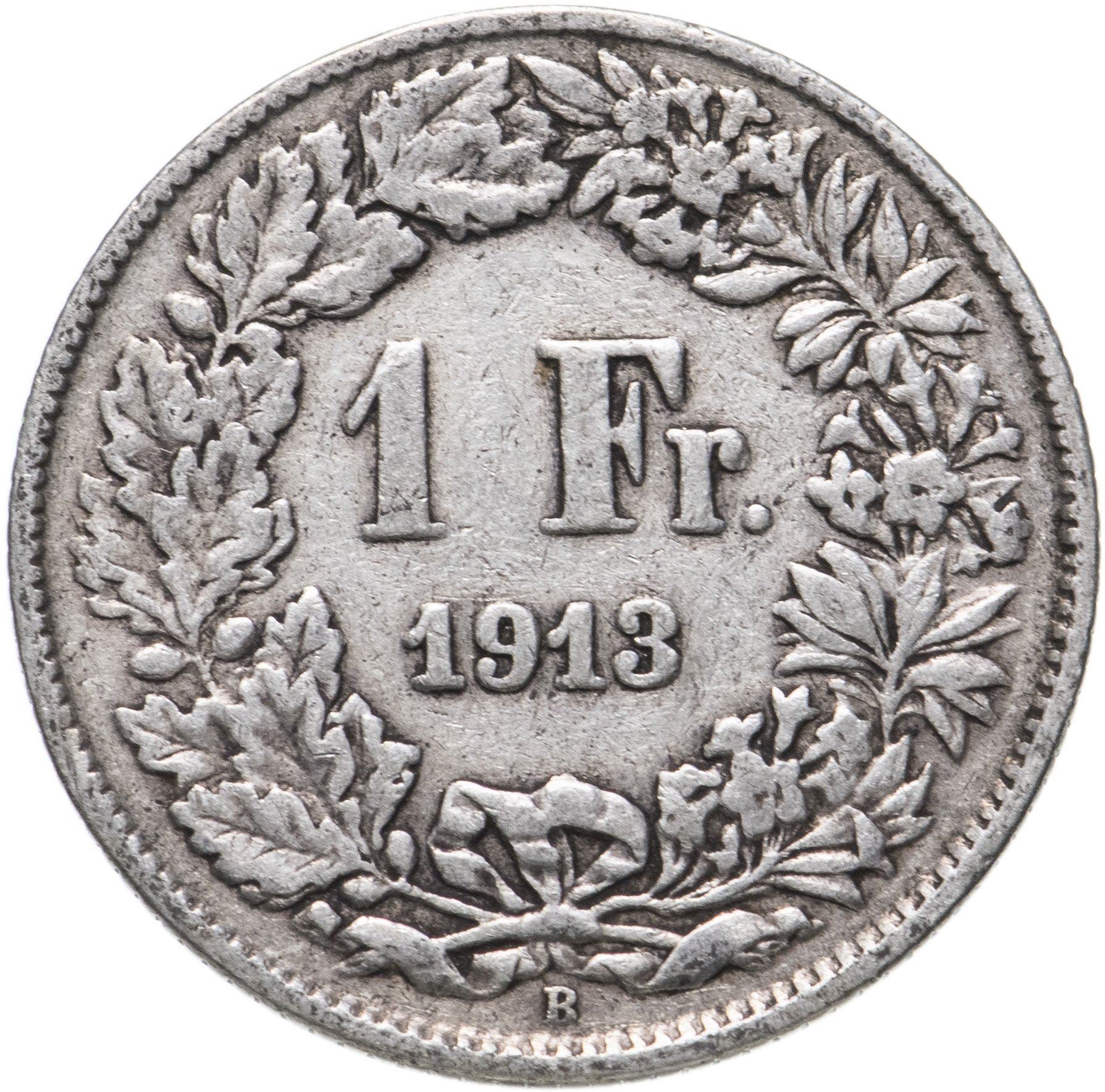 Switzerland Coin Swiss 1 Franc | Helvetia | KM24 | 1875 - 1967