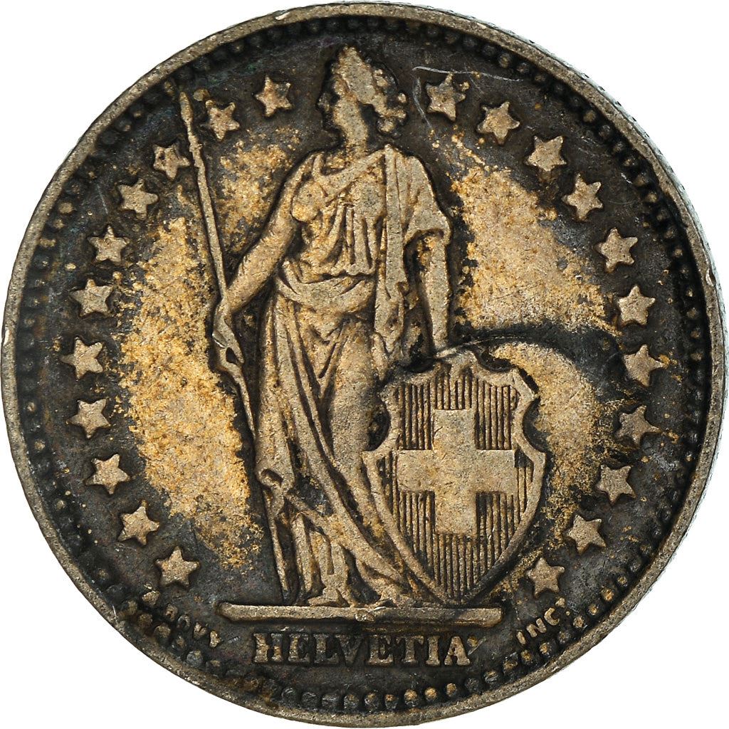 Switzerland Coin Swiss 1 Franc | Helvetia | KM24 | 1875 - 1967