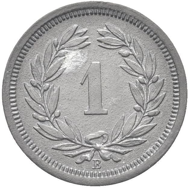 Switzerland Coin Swiss 1 Rappen | Hat | Feather | KM3a | 1942 - 1946