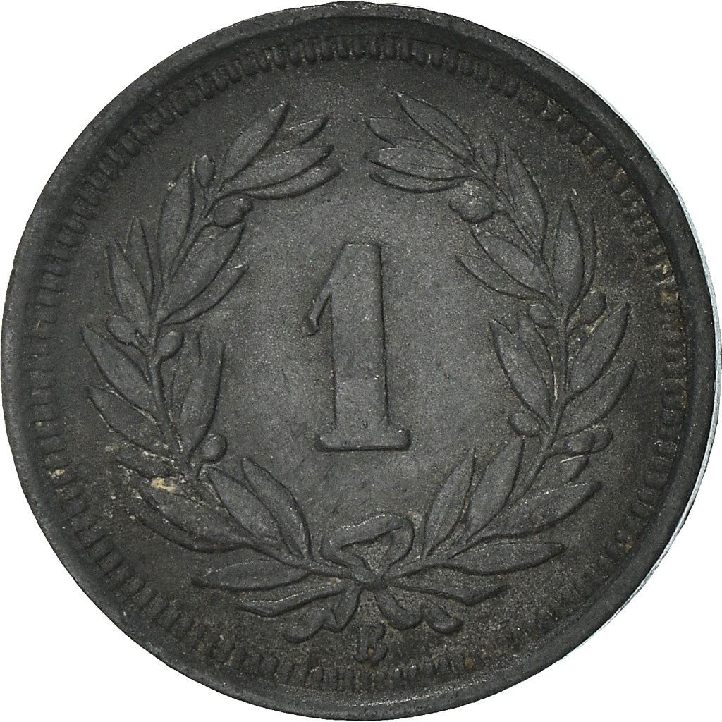 Switzerland Coin Swiss 1 Rappen | Hat | Feather | KM3a | 1942 - 1946