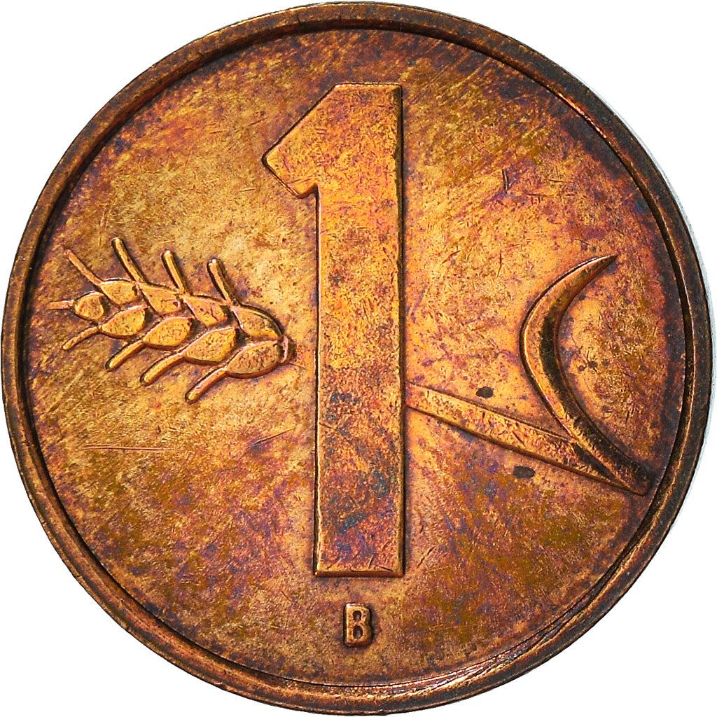 Switzerland Coin Swiss 1 Rappen | Wheat Spike | Swiss Cross | KM46 | 1948 - 2006