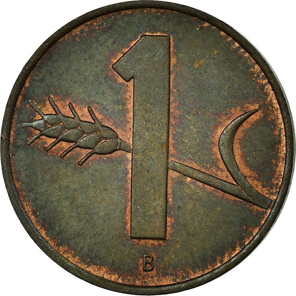 Switzerland Coin Swiss 1 Rappen | Wheat Spike | Swiss Cross | KM46 | 1948 - 2006