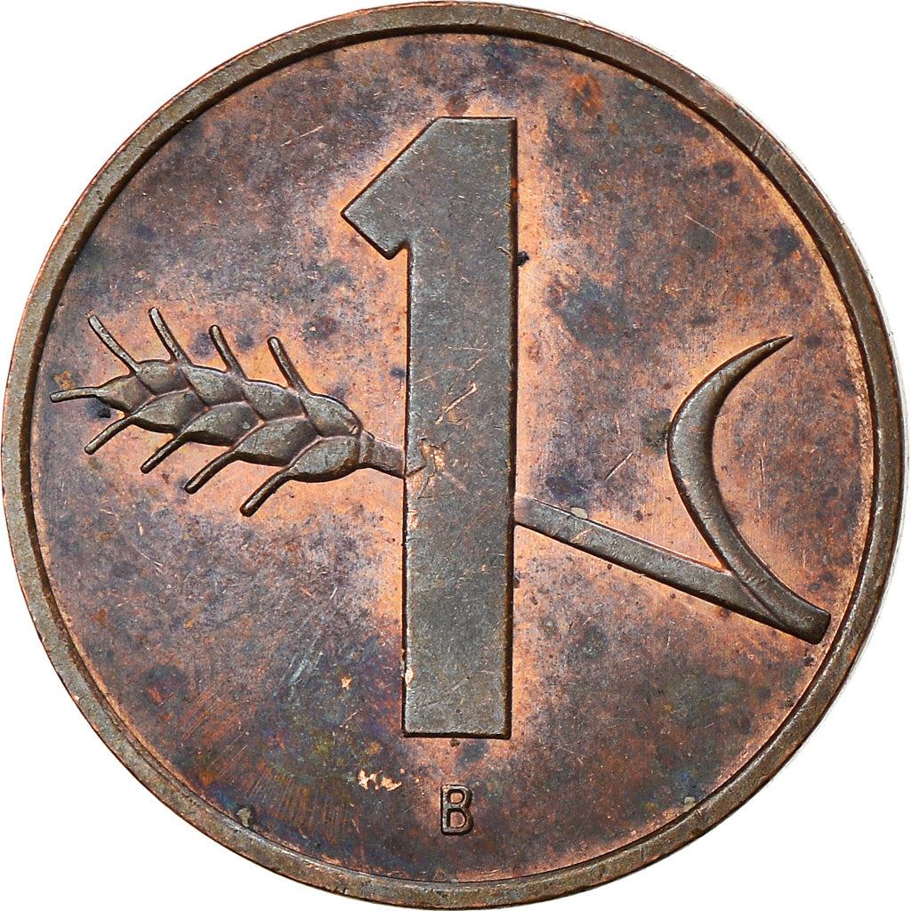 Switzerland Coin Swiss 1 Rappen | Wheat Spike | Swiss Cross | KM46 | 1948 - 2006