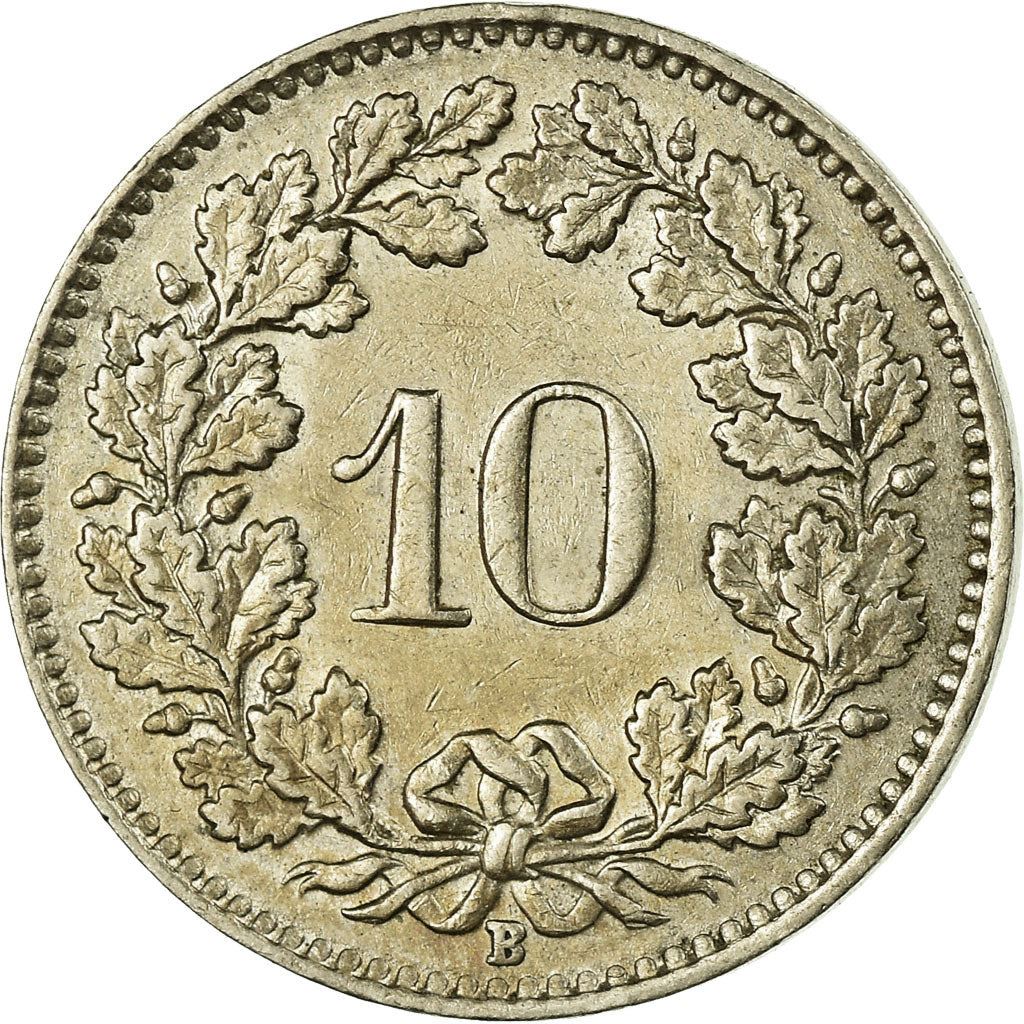 Switzerland Coin Swiss 10 Rappen | Goddess of Liberty Libertas | KM27 | 1879 - 2021