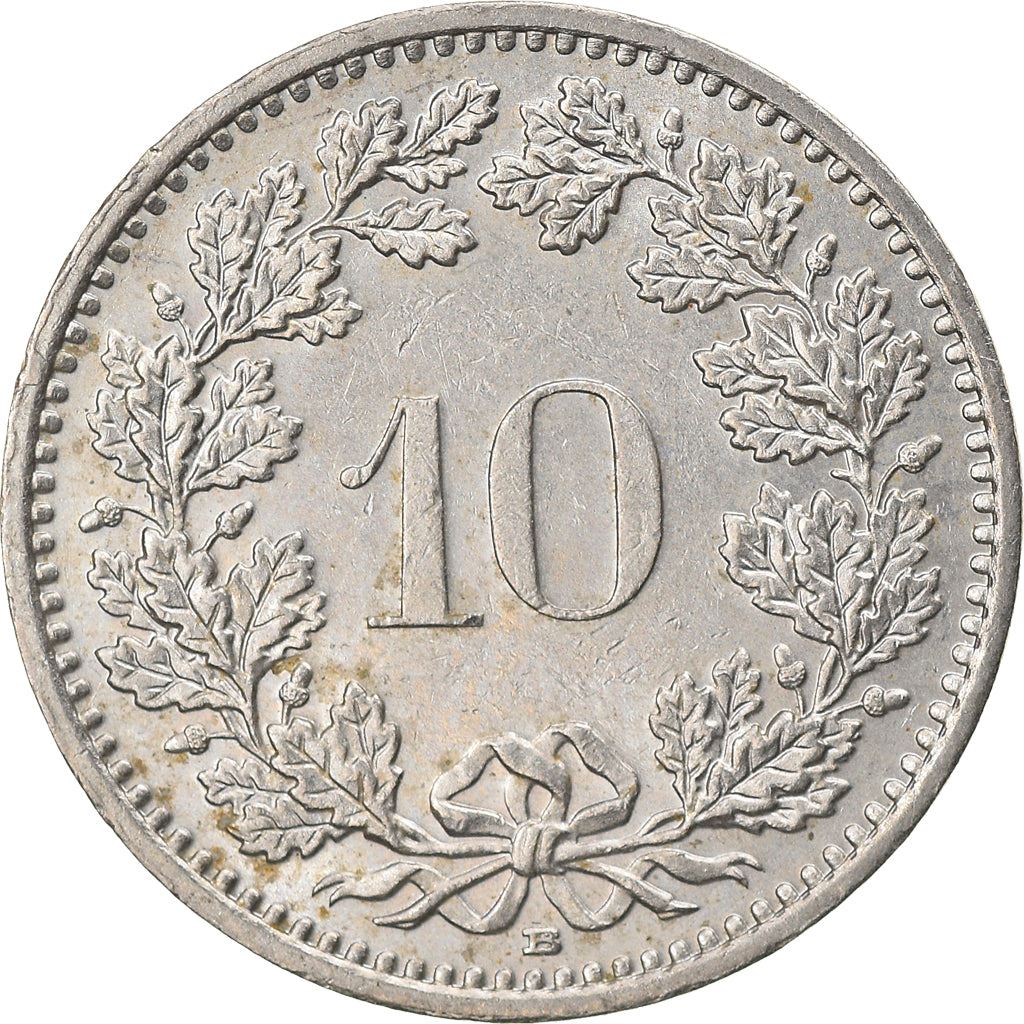 Switzerland Coin Swiss 10 Rappen | Goddess of Liberty Libertas | KM27 | 1879 - 2021