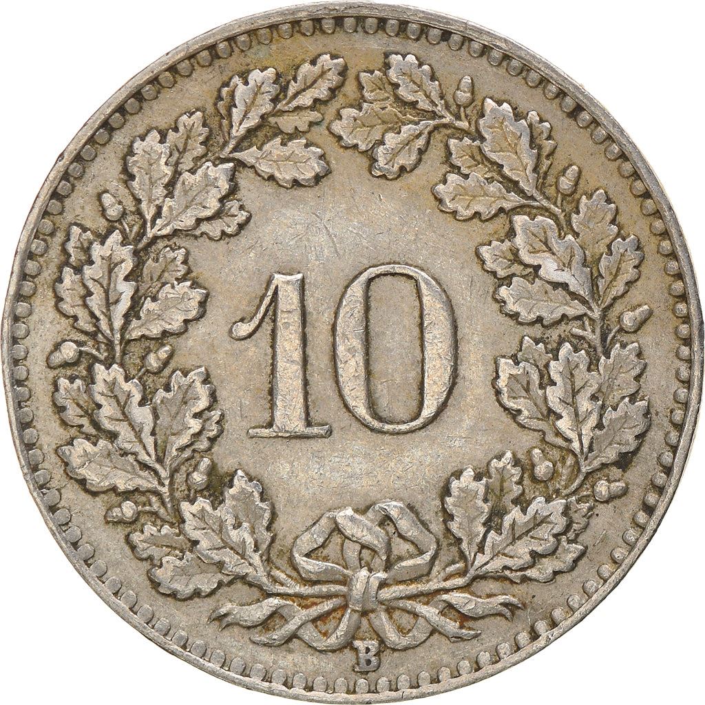 Switzerland Coin Swiss 10 Rappen | Goddess of Liberty Libertas | KM27 | 1879 - 2021