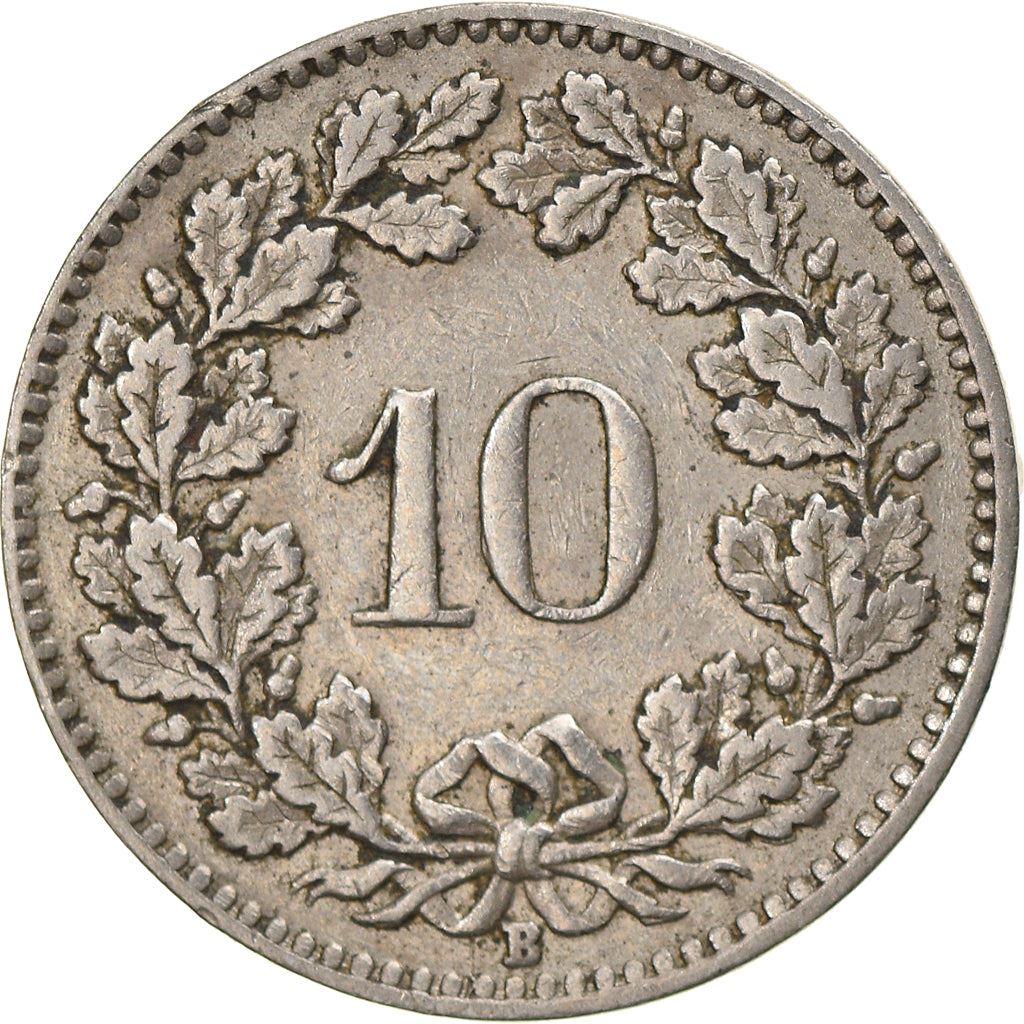 Switzerland Coin Swiss 10 Rappen | Goddess of Liberty Libertas | KM27 | 1879 - 2021