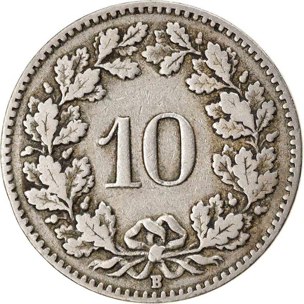 Switzerland Coin Swiss 10 Rappen | Goddess of Liberty Libertas | KM27 | 1879 - 2021