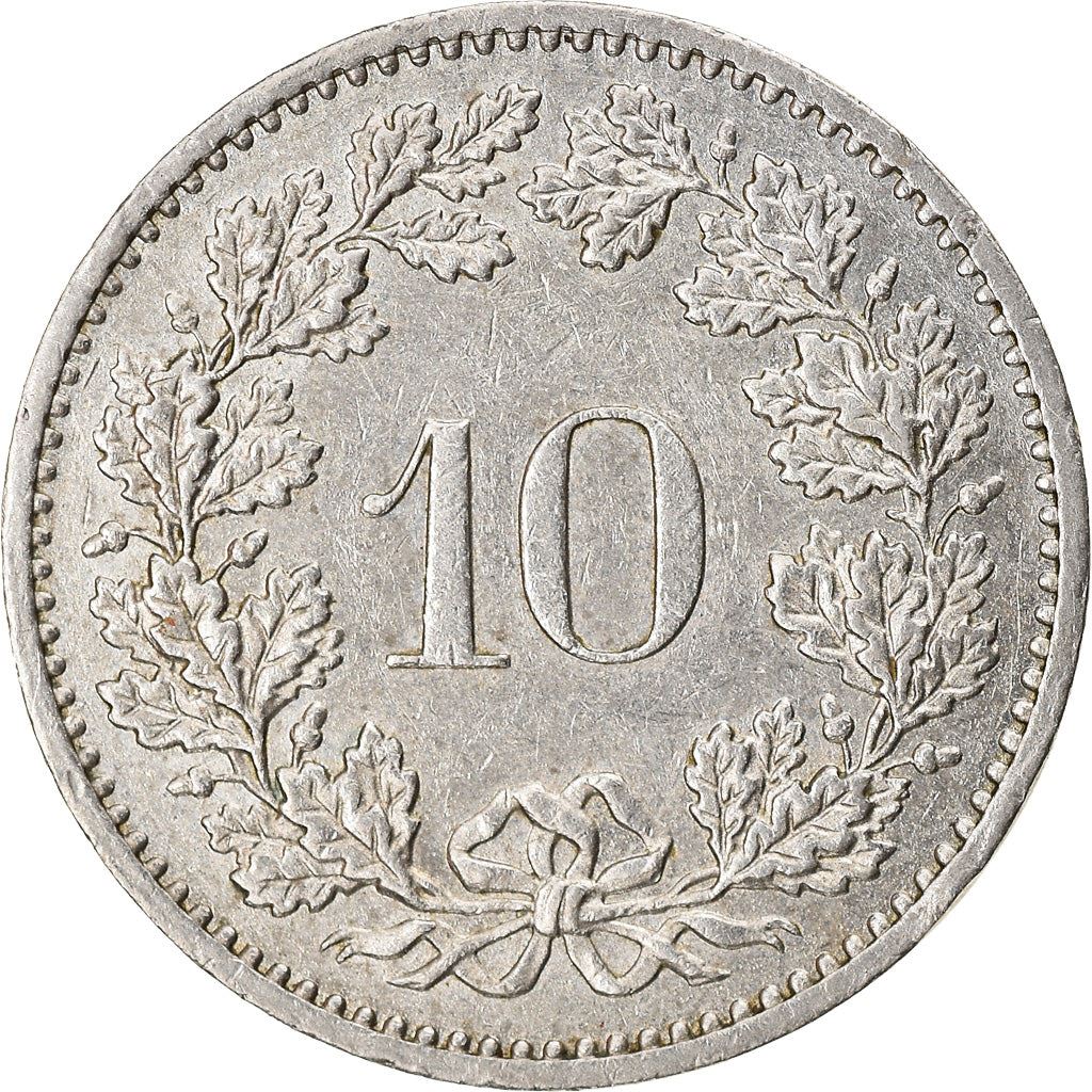 Switzerland Coin Swiss 10 Rappen | Goddess of Liberty Libertas | KM27 | 1879 - 2021