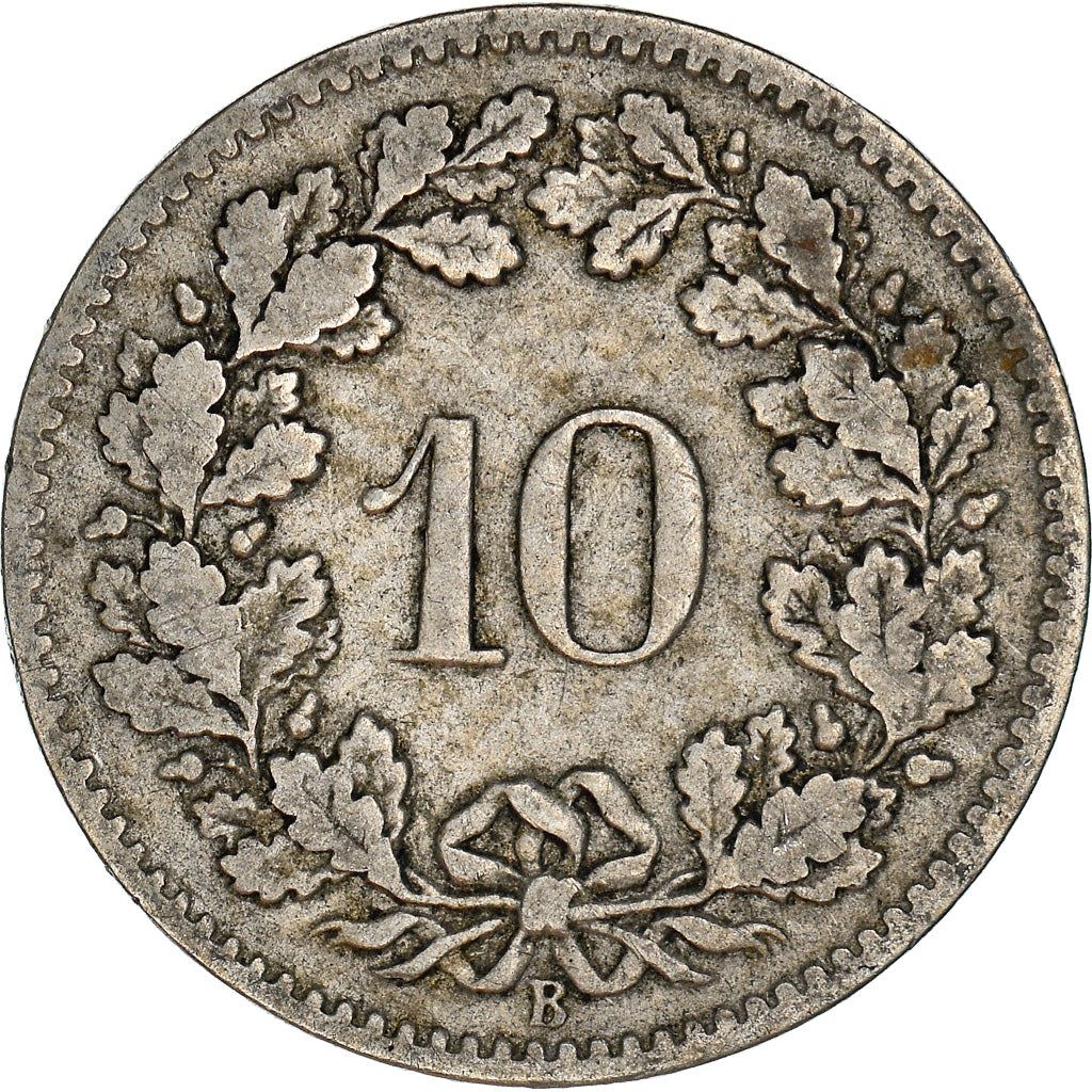 Switzerland Coin Swiss 10 Rappen | Goddess of Liberty Libertas | KM27 | 1879 - 2021