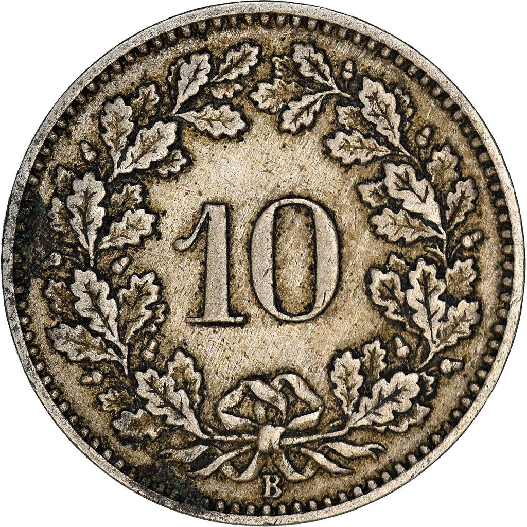 Switzerland Coin Swiss 10 Rappen | Goddess of Liberty Libertas | KM27 | 1879 - 2021