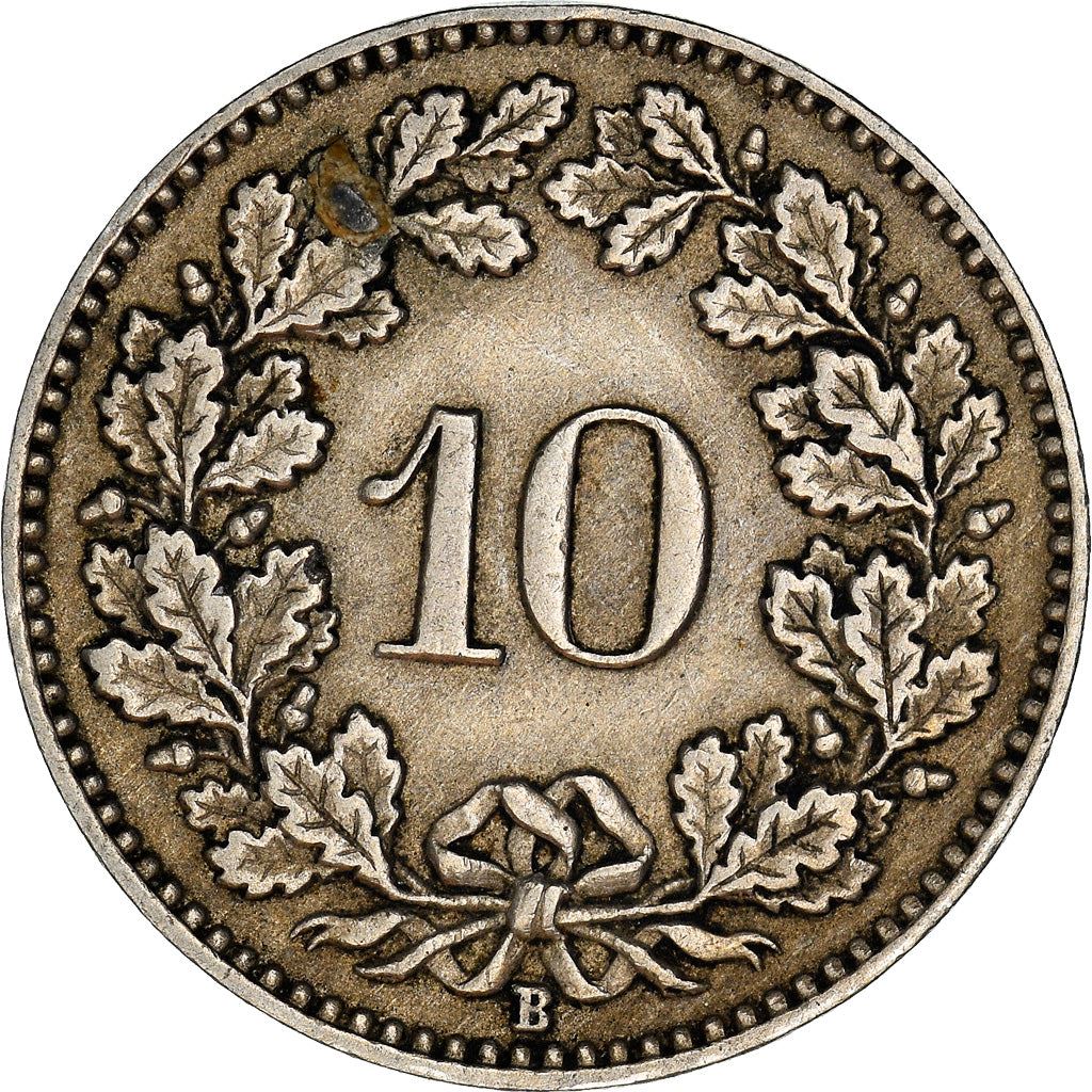 Switzerland Coin Swiss 10 Rappen | Goddess of Liberty Libertas | KM27 | 1879 - 2021