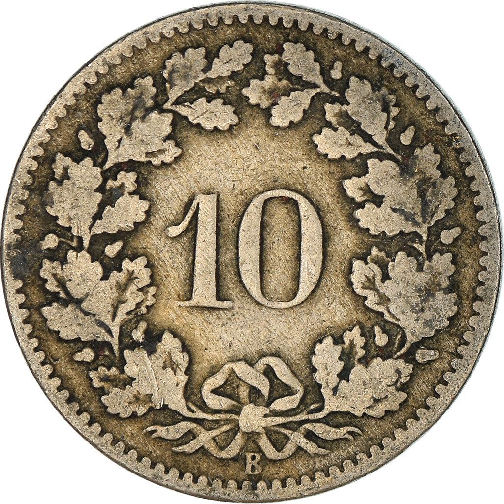 Switzerland Coin Swiss 10 Rappen | Goddess of Liberty Libertas | KM27 | 1879 - 2021