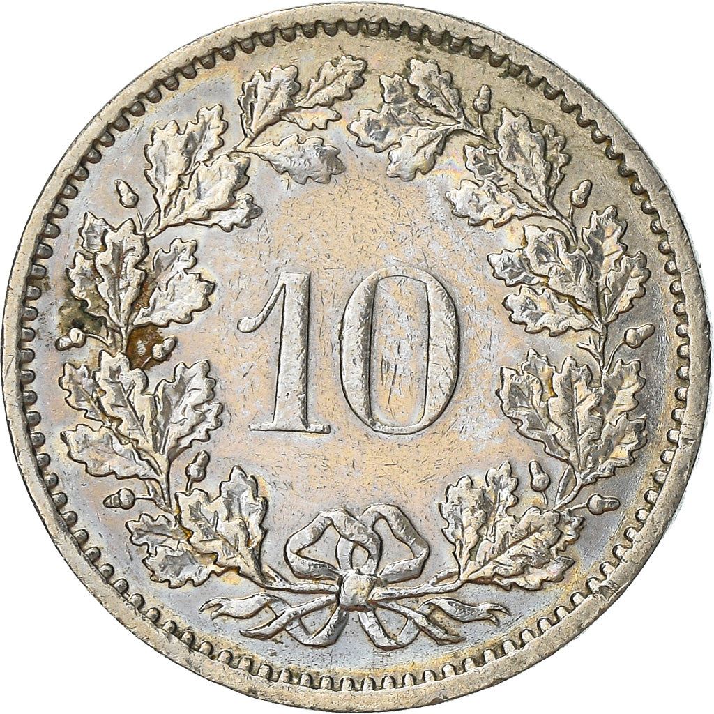 Switzerland Coin Swiss 10 Rappen | Goddess of Liberty Libertas | KM27 | 1879 - 2021