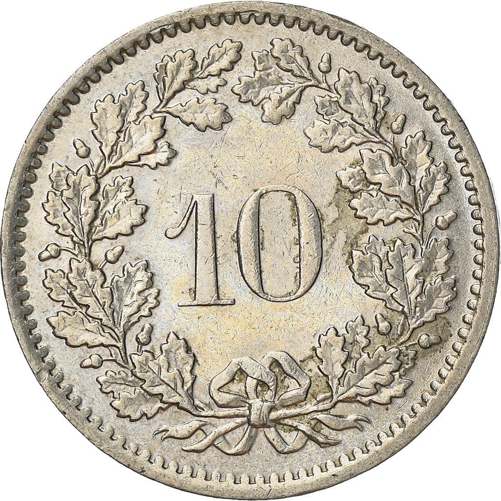 Switzerland Coin Swiss 10 Rappen | Goddess of Liberty Libertas | KM27 | 1879 - 2021