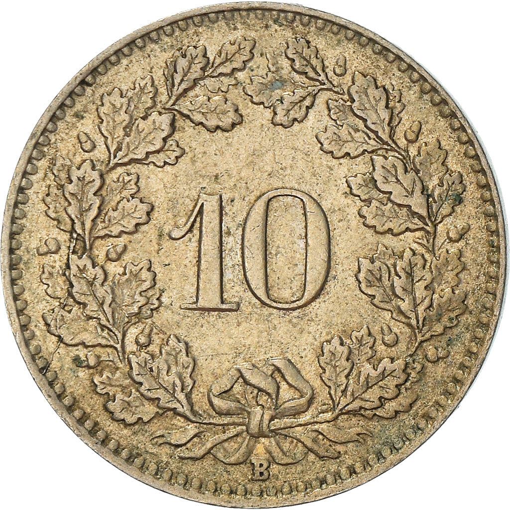 Switzerland Coin Swiss 10 Rappen | Goddess of Liberty Libertas | KM27 | 1879 - 2021