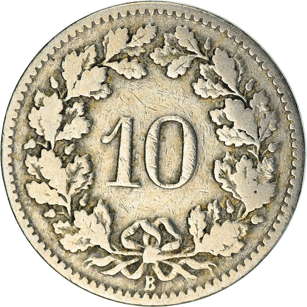 Switzerland Coin Swiss 10 Rappen | Goddess of Liberty Libertas | KM27 | 1879 - 2021