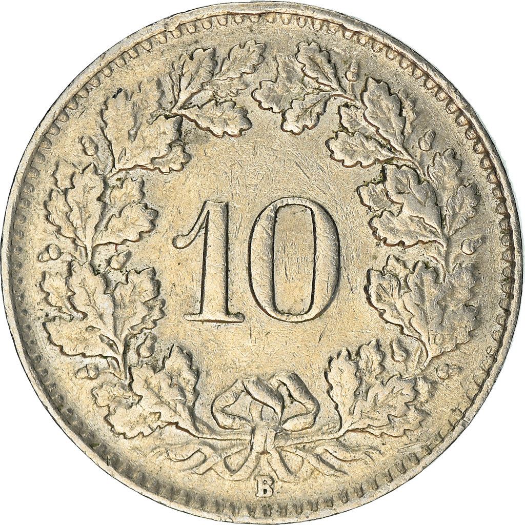 Switzerland Coin Swiss 10 Rappen | Goddess of Liberty Libertas | KM27 | 1879 - 2021