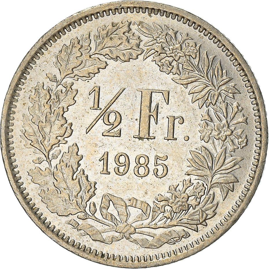 Switzerland Coin Swiss ½ Franc | Helvetia | KM23a | 1968 - 2021