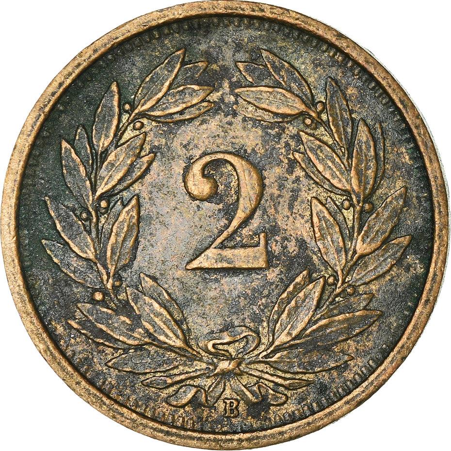 Switzerland Coin Swiss 2 Rappen | Hat | Feather | KM4.2a | 1932 - 1941