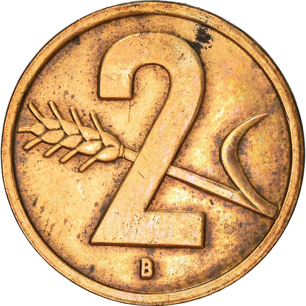 Switzerland Coin Swiss 2 Rappen | Wheat Spike | Swiss Cross | KM47 | 1948 - 1974