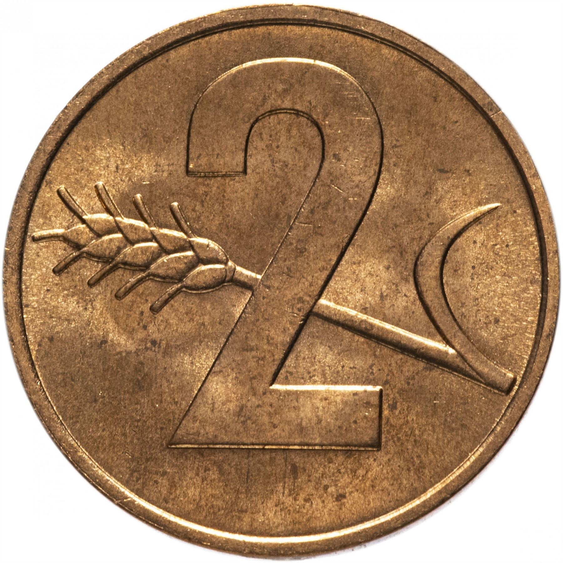 Switzerland Coin Swiss 2 Rappen | Wheat Spike | Swiss Cross | KM47 | 1948 - 1974